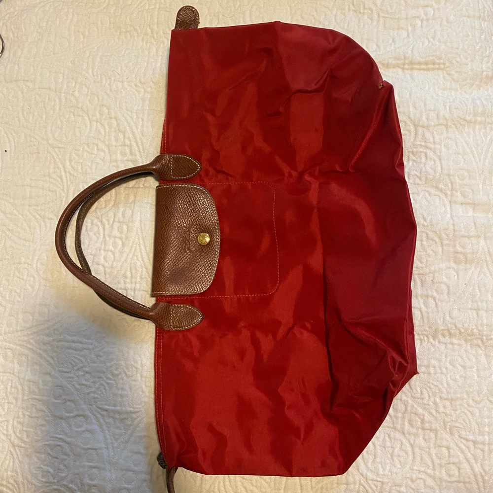 Used Large Longchamp with short strap